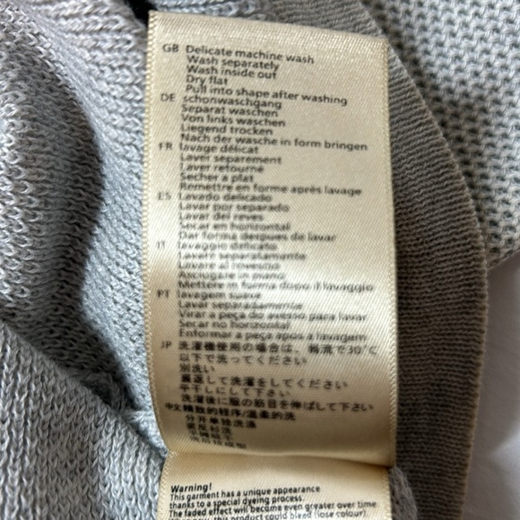 Scotch & Soda LIGHT GREY Textured Crewneck Sweater Pull Over Size M - Picture 10 of 11